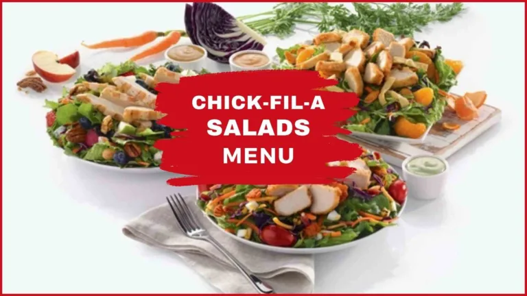 Chick-fil-A Salad Menu with Prices in USA