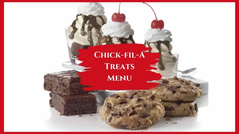 Chick-fil-A Treats Menu with Prices
