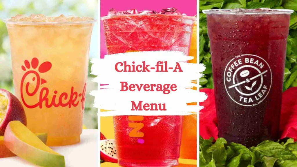 Chick Fil A Beverages Menu