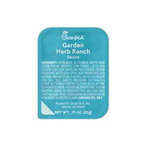 Garden Herb Ranch Sauce Price & Nutrition