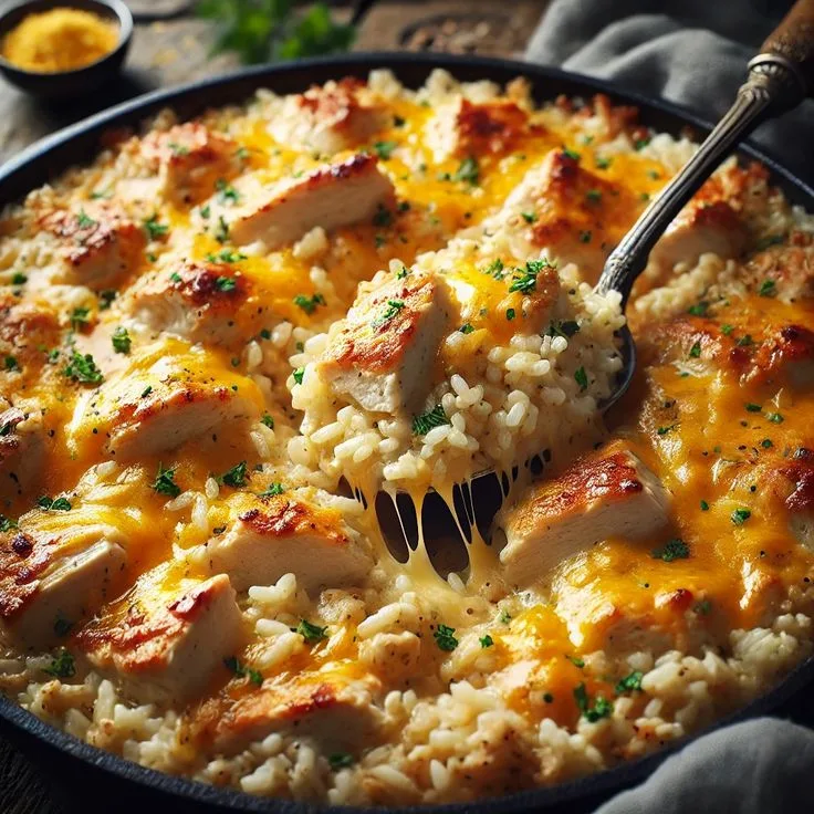 π§ Chicken and Rice Queso Casserole Recipe: Creamy & Cheesy Delight chicken and rice queso casserole recipe