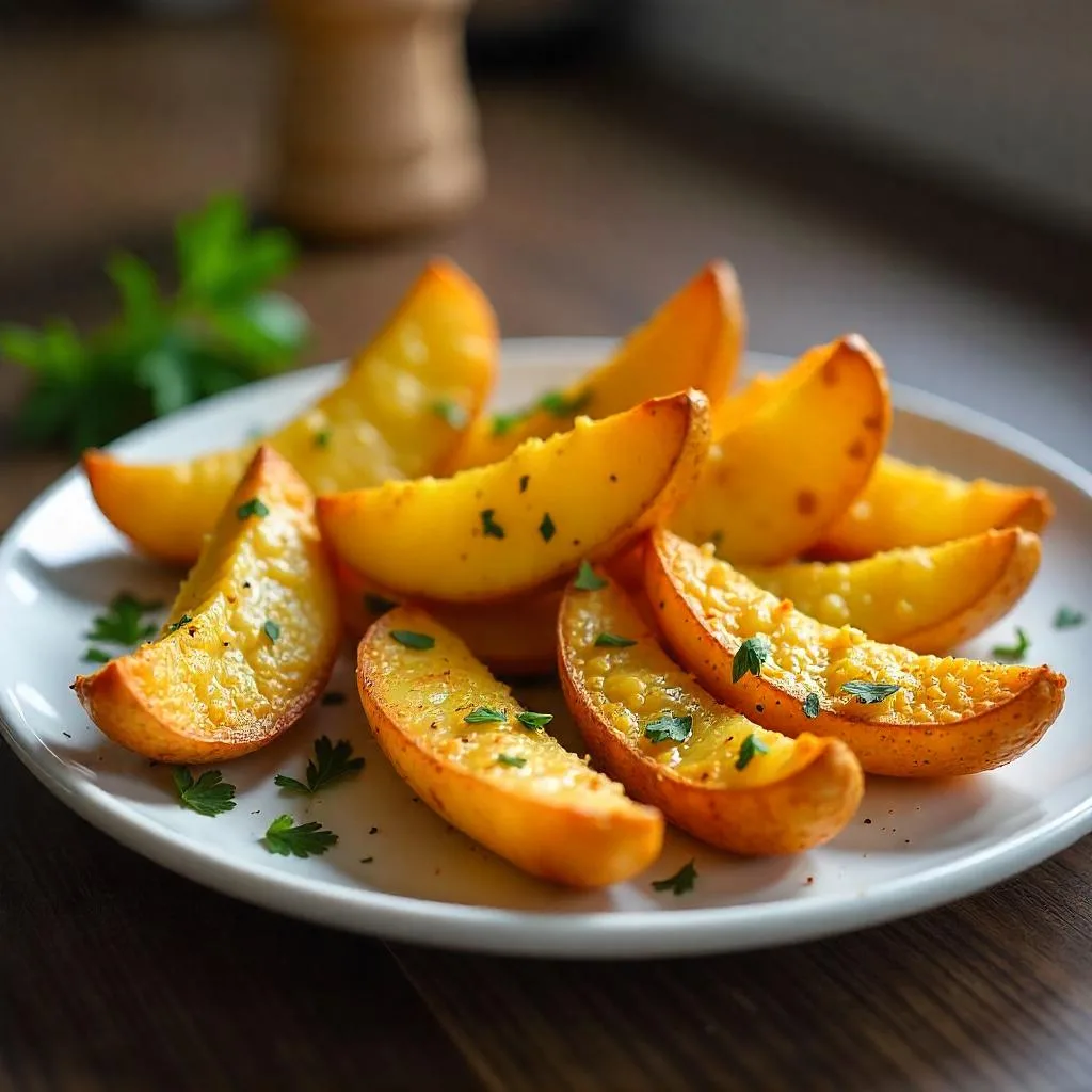 Baked Garlic Parmesan Potato Wedges