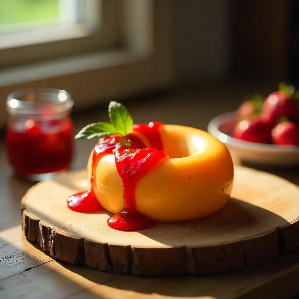 Cheese Ring with Strawberry Preserves