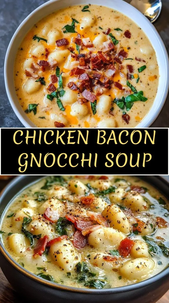 chicken bacon gnocchi soup recipe