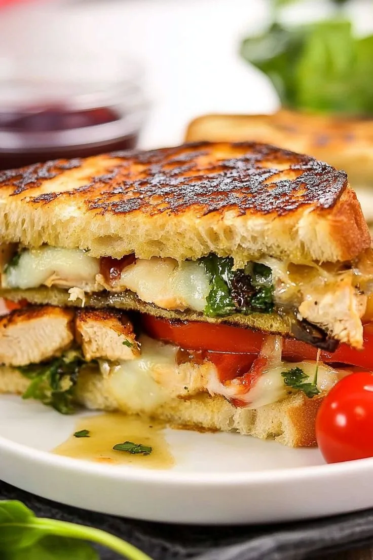 chicken caprese panini