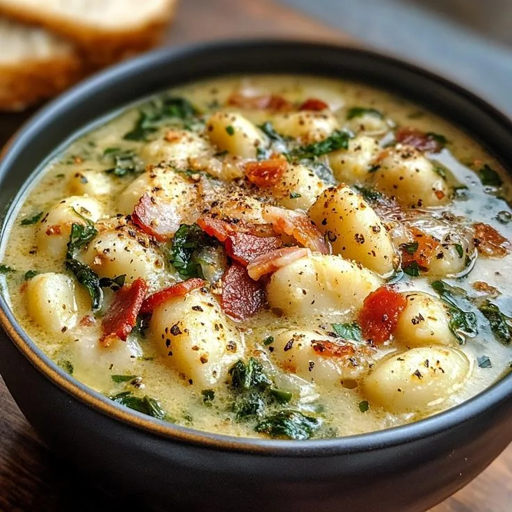 Chicken Bacon Gnocchi Soup