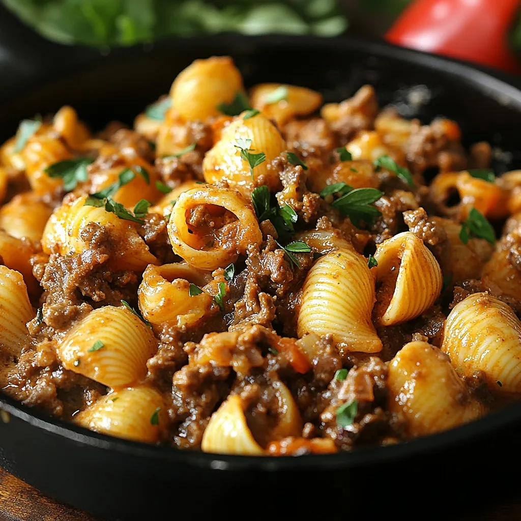 Rich and Creamy Beef and Shells Recipe Creamy Beef and Shells