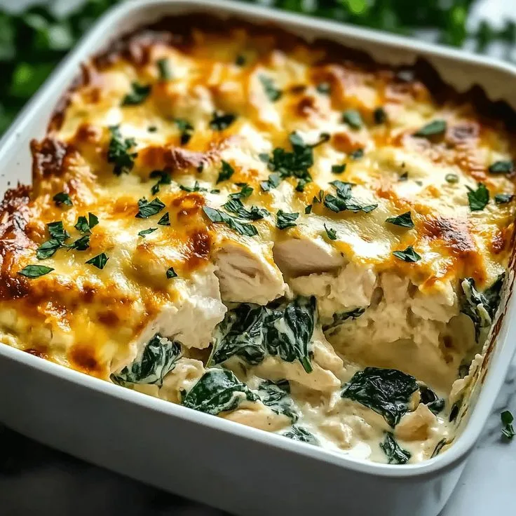 chicken and spinach casserole