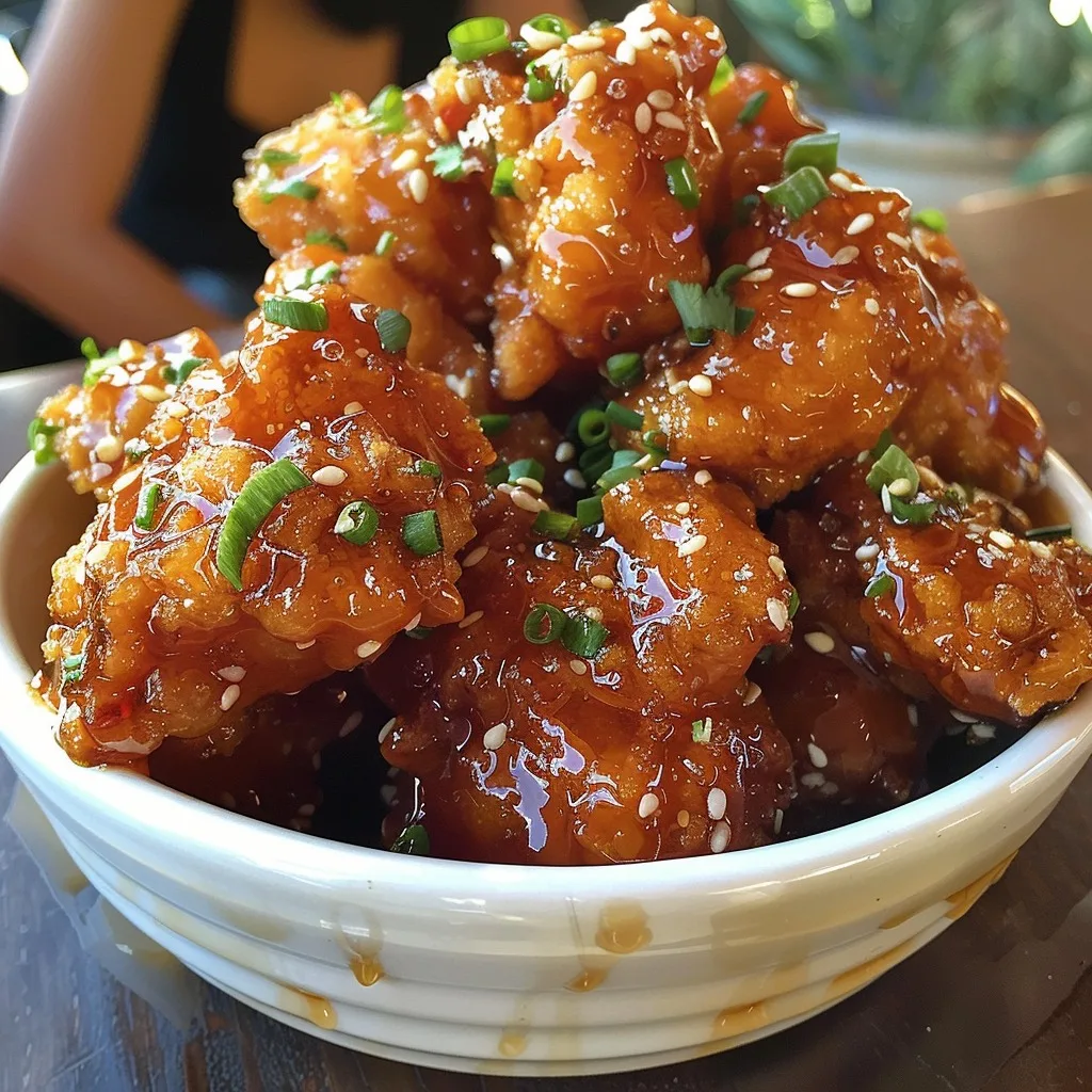 Crispy Honey Garlic Chicken