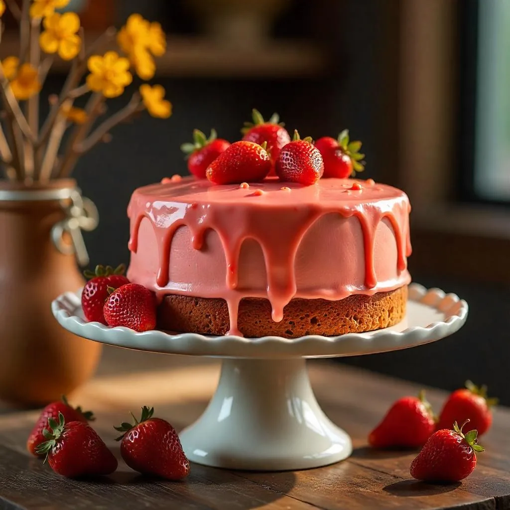 Double Strawberry Cake