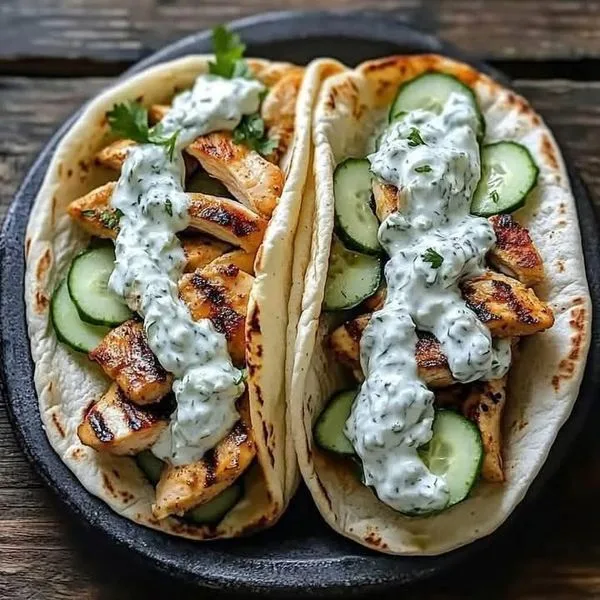 Greek Chicken Gyros