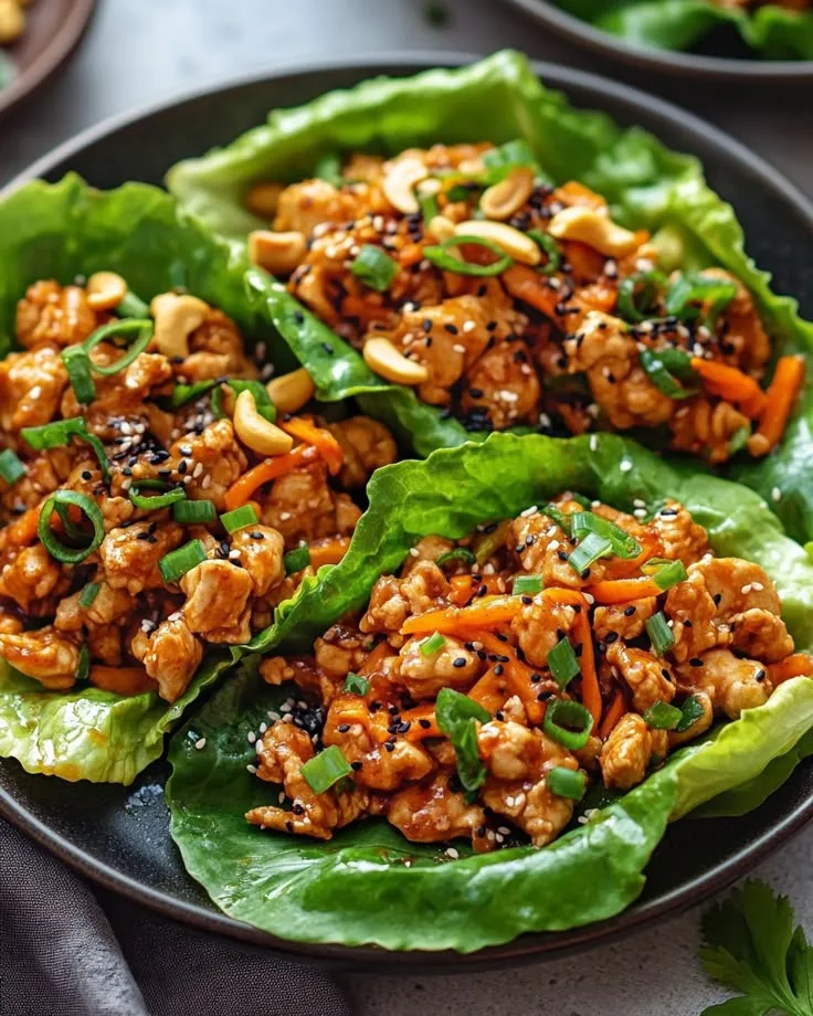 🥬 Asian Chicken Lettuce Wraps Recipe: Light & Flavorful asian chicken lettuce wraps