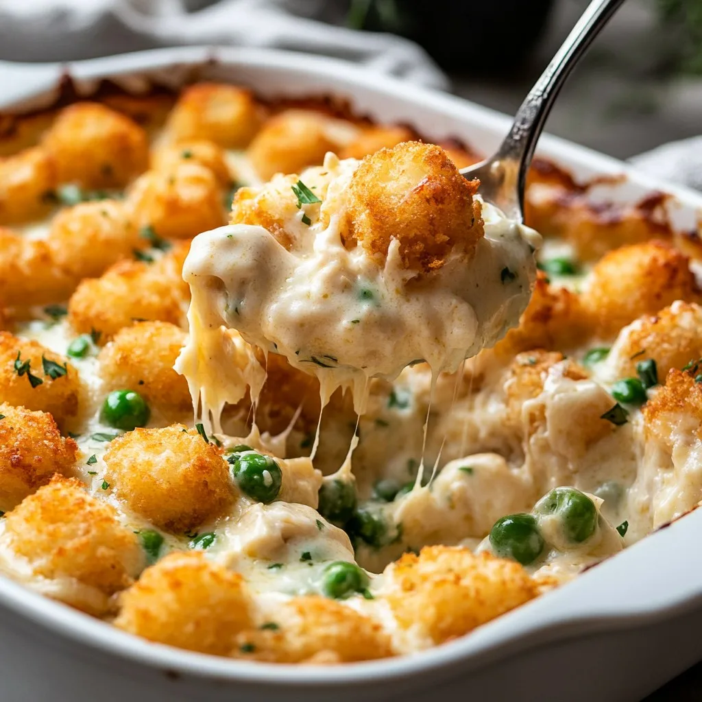 chicken alfredo casserole