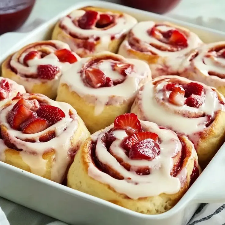 Strawberry Sweet Rolls