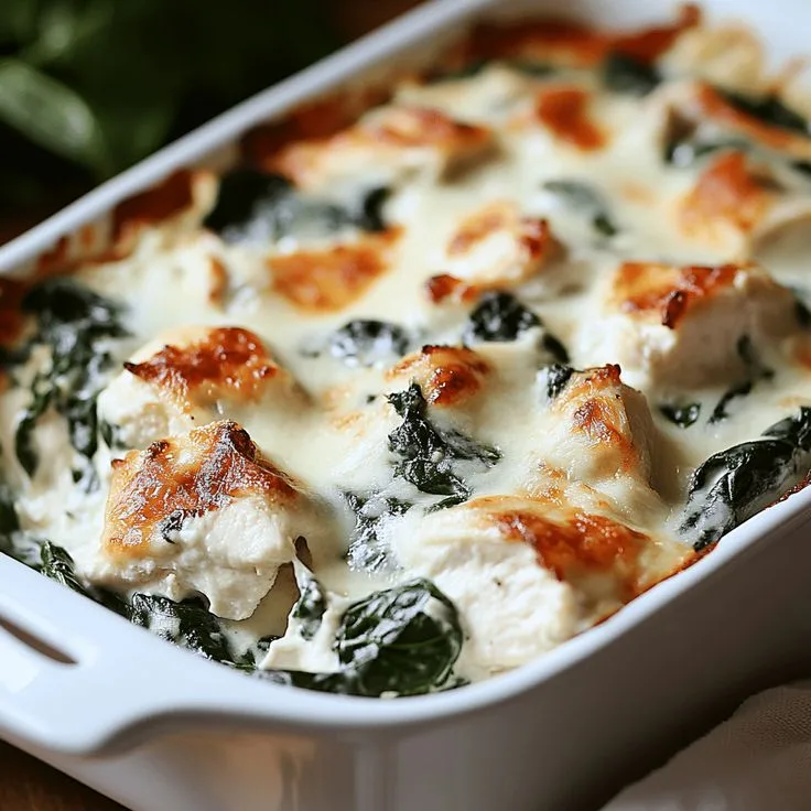 chicken and spinach casserole