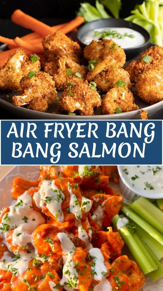 air fryer buffalo cauliflower bites