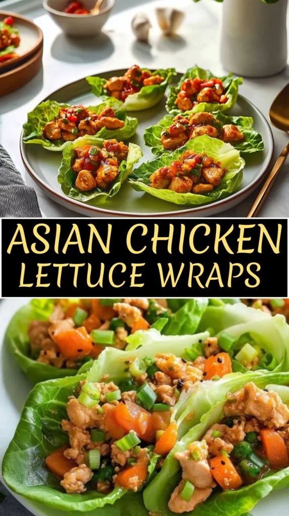 asian chicken lettuce wraps