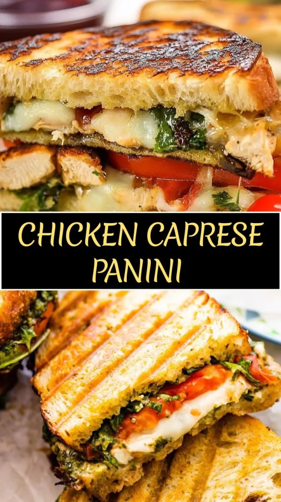 chicken caprese panini