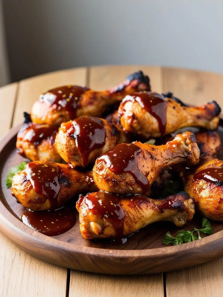 sticky spicy bbq chicken