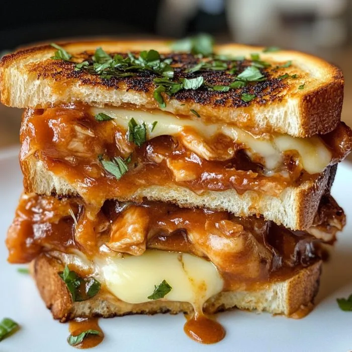 bbq chicken grilled cheese