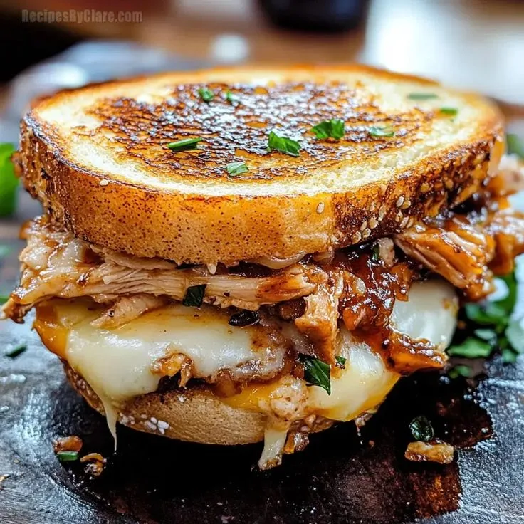 BBQ Chicken Grilled Cheese Recipe: A Smoky, Cheesy Comfort Classic bbq chicken grilled cheese