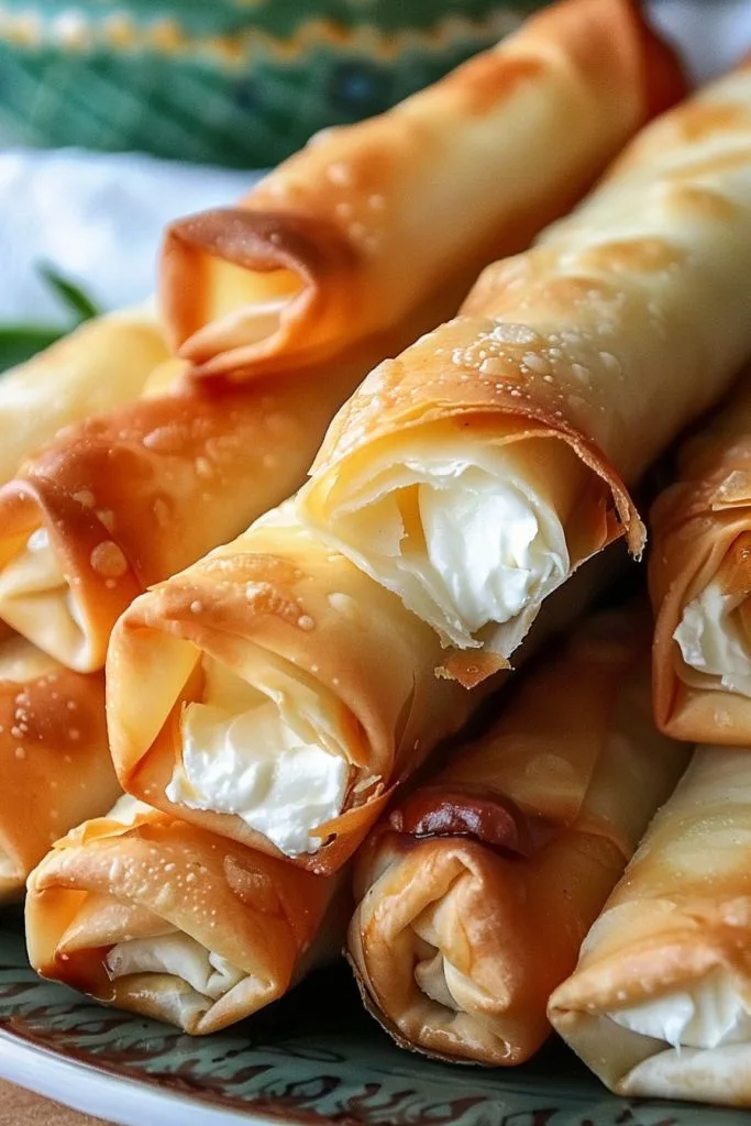 baked cream cheese rangoon rolls