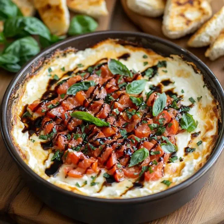 Baked Goat Cheese Bruschetta Dip Recipe: Warm, Tangy, and Crowd-Worthy baked goat cheese bruschetta dip