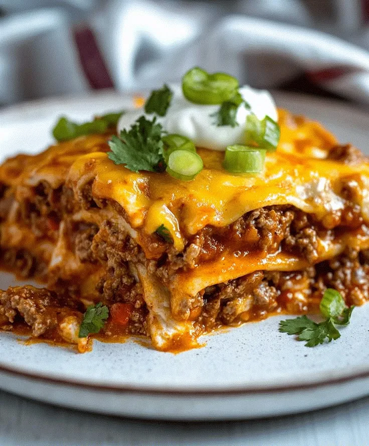 beef enchilada casserole