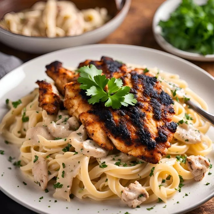 blackened chicken alfredo