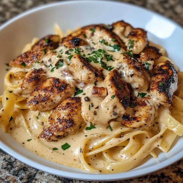 blackened chicken alfredo