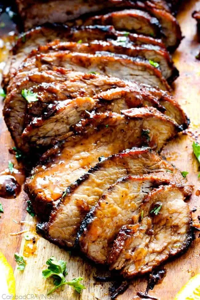 cajun steak with apricot orange glaze