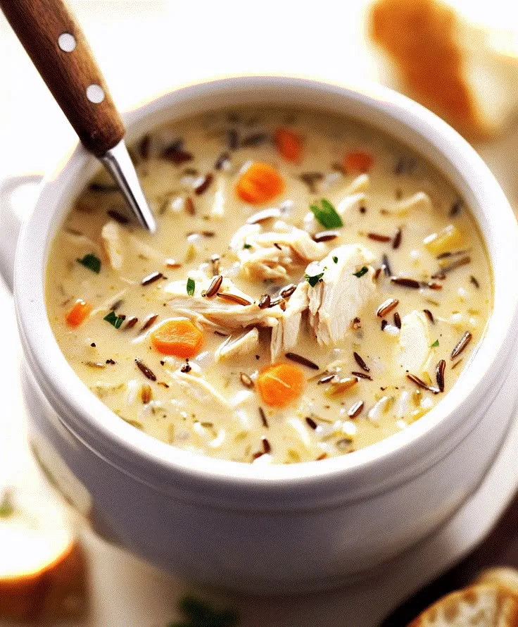 creamy chicken and rice soup
