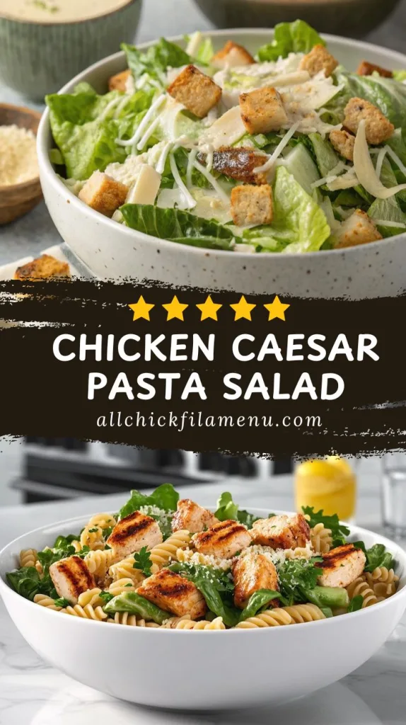 Chicken Caesar Pasta Salad