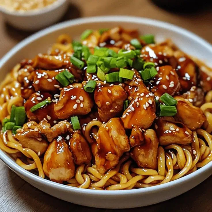 chicken teriyaki noodles
