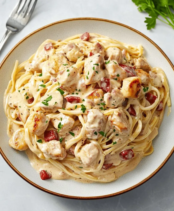 creamy chicken carbonara