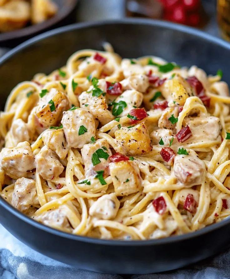 creamy chicken carbonara