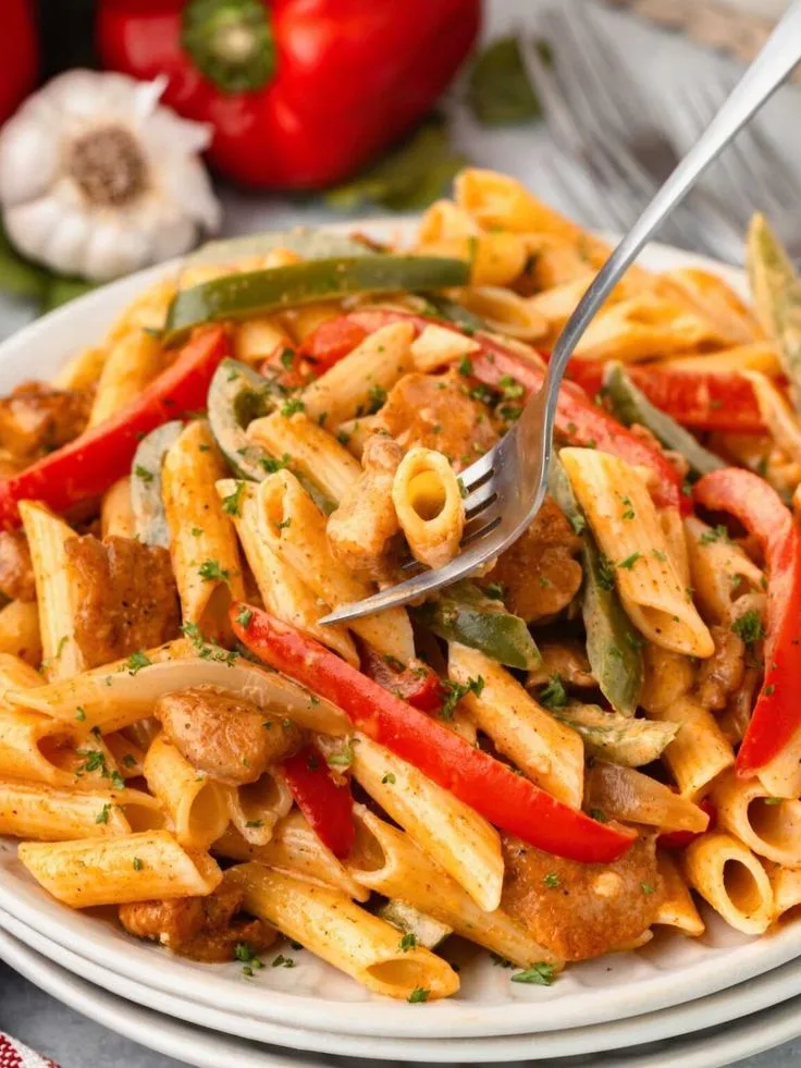 Creamy Chicken Fajita Pasta Recipe: A Spicy, Cheesy, One-Pot Wonder creamy chicken fajita pasta