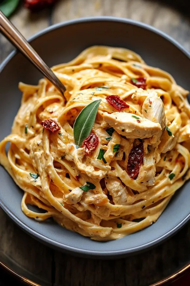 Creamy Sun Dried Tomato Chicken Pasta
