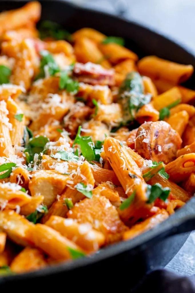 Creamy Chicken and Chorizo Pasta