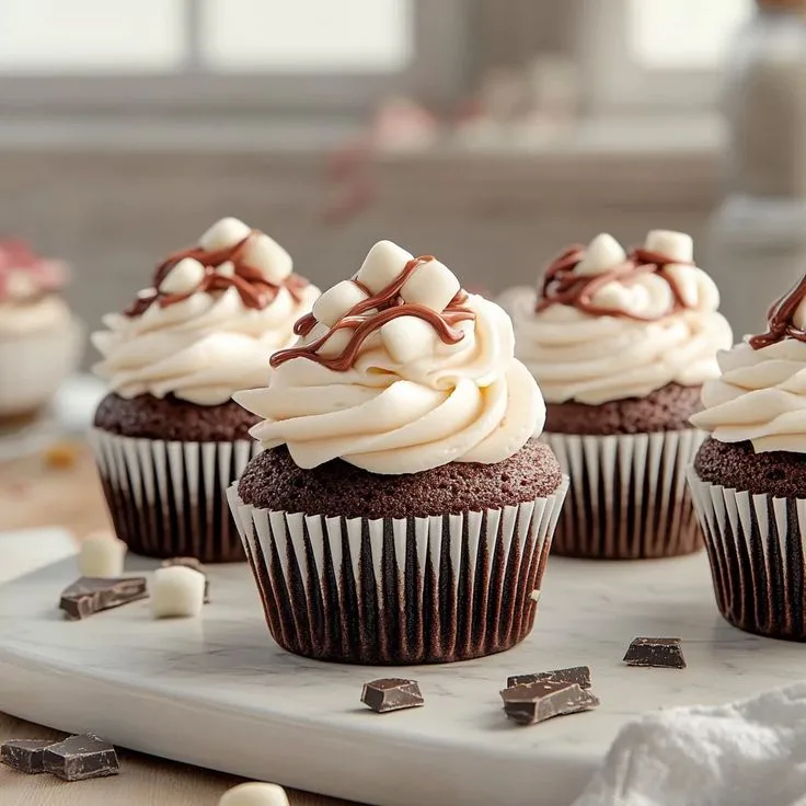 Hot Chocolate Cupcakes
