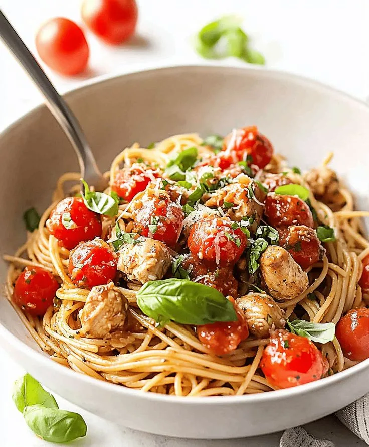 bruschetta chicken pasta
