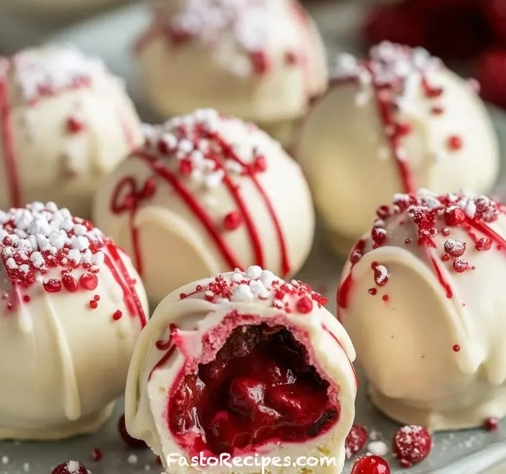 Raspberry Cheesecake Balls