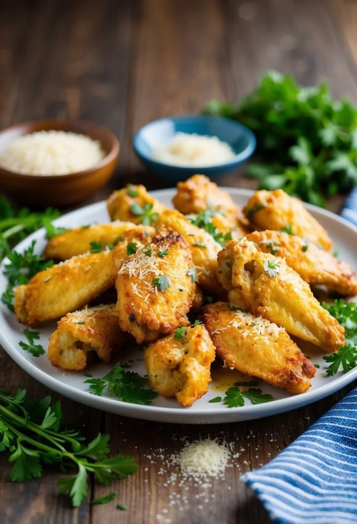 baked garlic parmesan boneless wings