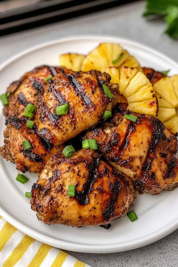 sweet grilled chicken thighs