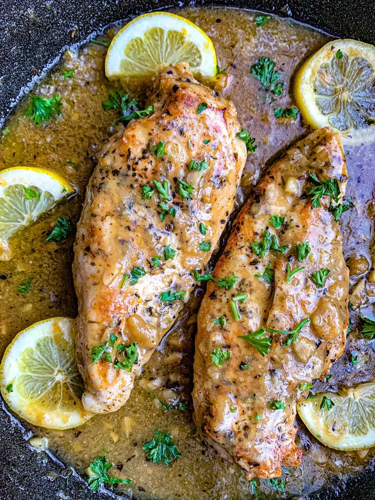 cajun chicken with garlic lemon butter sauce