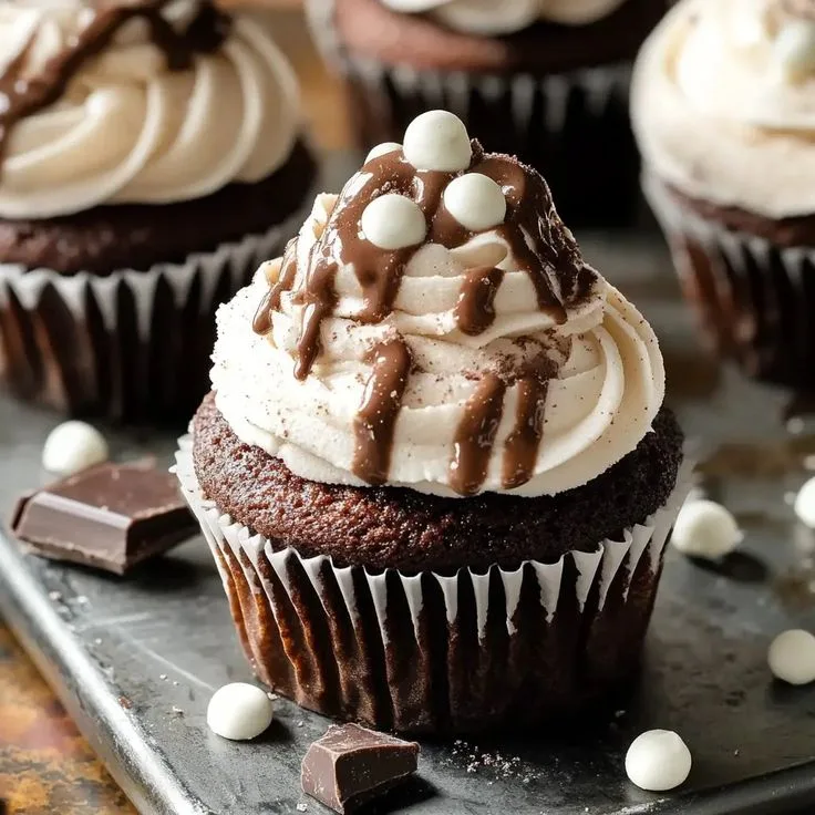 Hot Chocolate Cupcakes