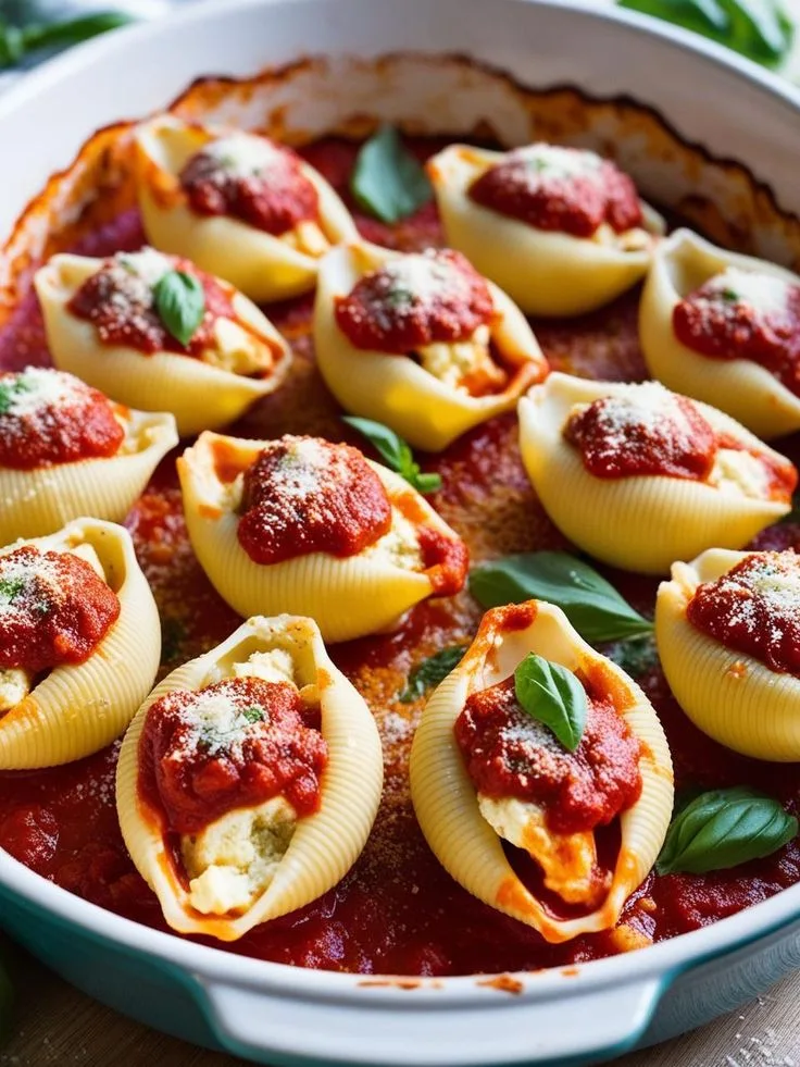 pesto chicken stuffed shells