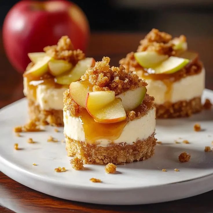 apple crisp cheesecake 