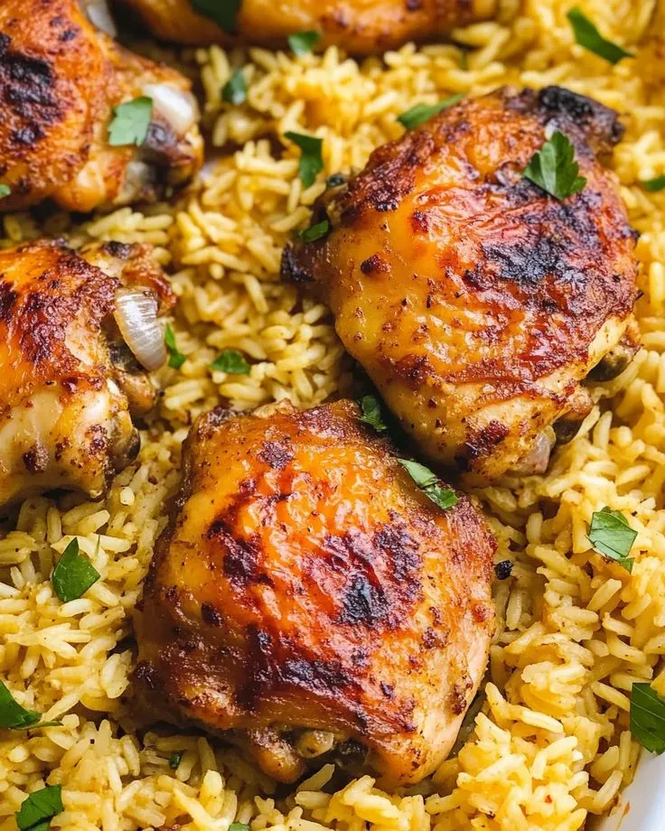 oven baked chicken and rice