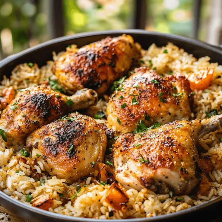 oven baked chicken and rice